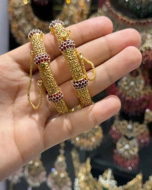 Zarina Openable Gem Bangles
